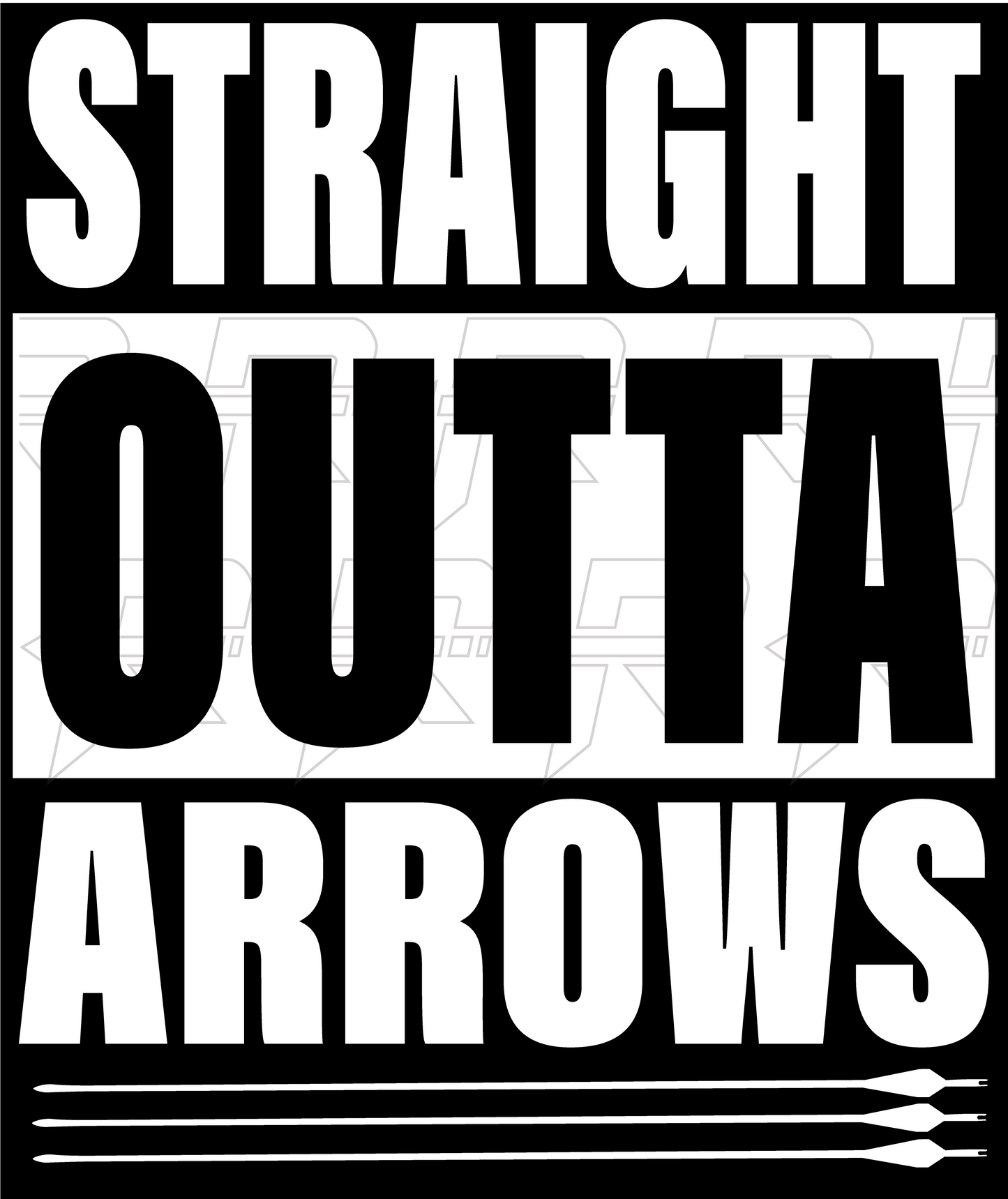 Straight Outta Arrows Sticker